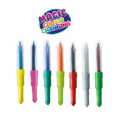 Ses creative – Airbrush-Blasstifte – magischer Farbwechsel – zweifarbige Blasstifte – leicht waschbar – mit Farbwechsel-Blasstift