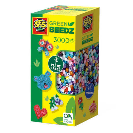 Ses Creative Ses Green Beedz – Perlen zum Aufbügeln, Mix 3000