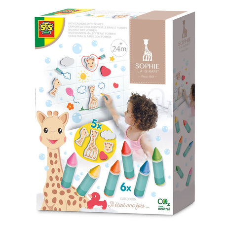 Ses Creative Ses Sophie La Girafe Badekreide mit Formen
