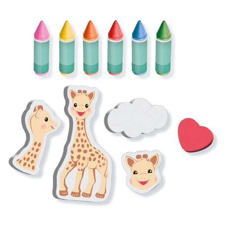 Ses Creative Ses Sophie La Girafe Badekreide mit Formen