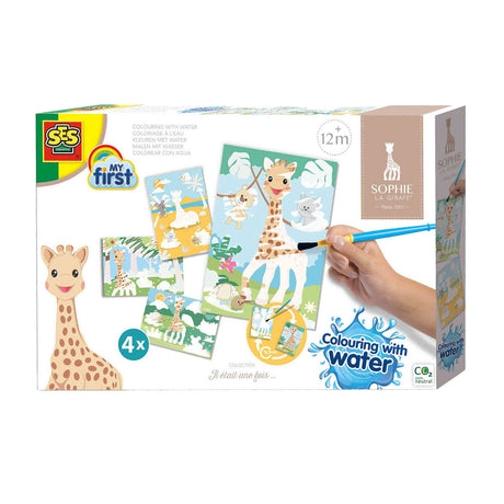 Ses kreatives Ses meine erste Sophie la Girafe – Färben mit Wasser