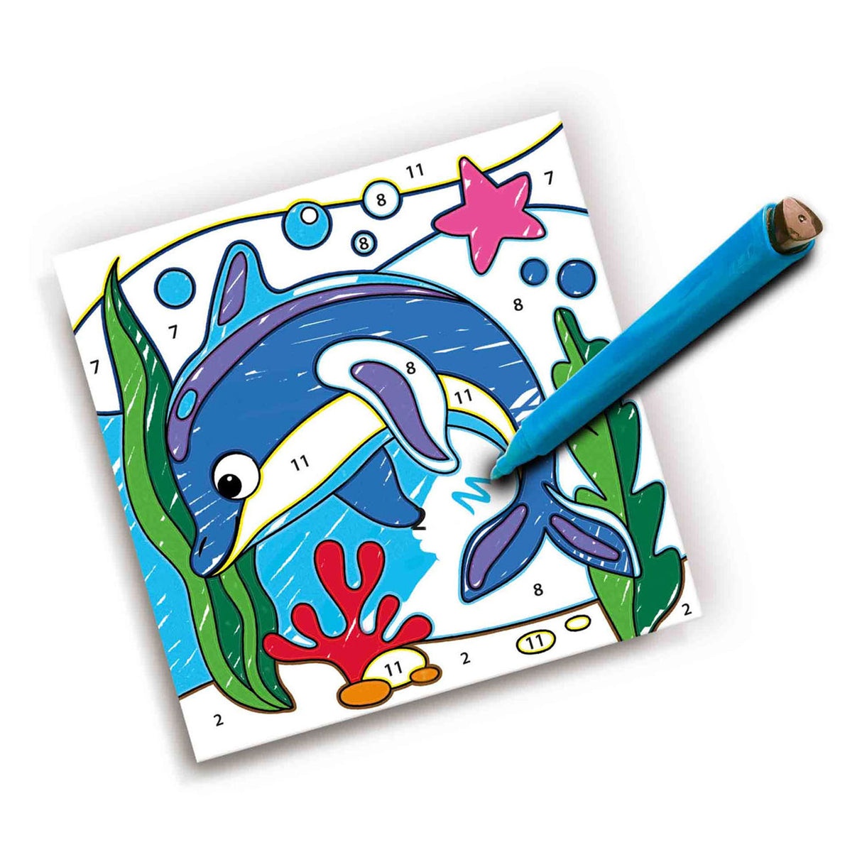 SES -Farbe auf Zahlen - Dreieck Grip Marker