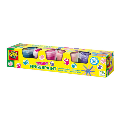 Ses Creative Ses Fingerfarbe Trendfarben, 4x110ml