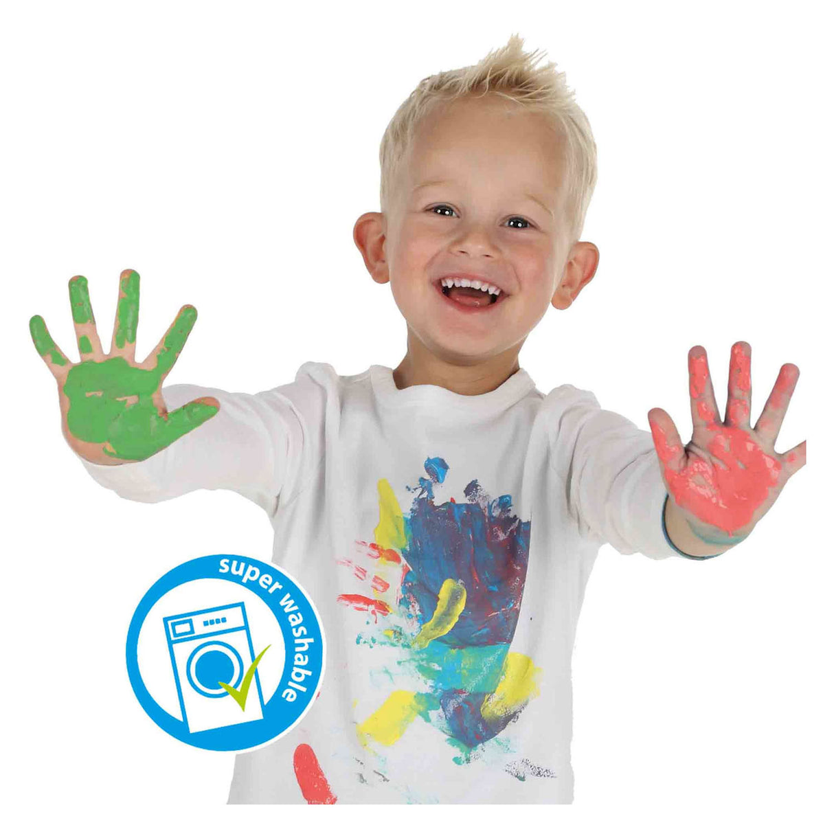 SES Fingerfarbe trendige Farben, 4x110ml