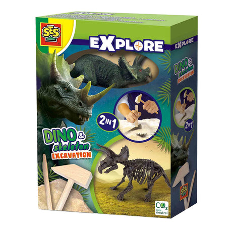 SES erforschen Dino und Skelett 2in1 - Triceratops