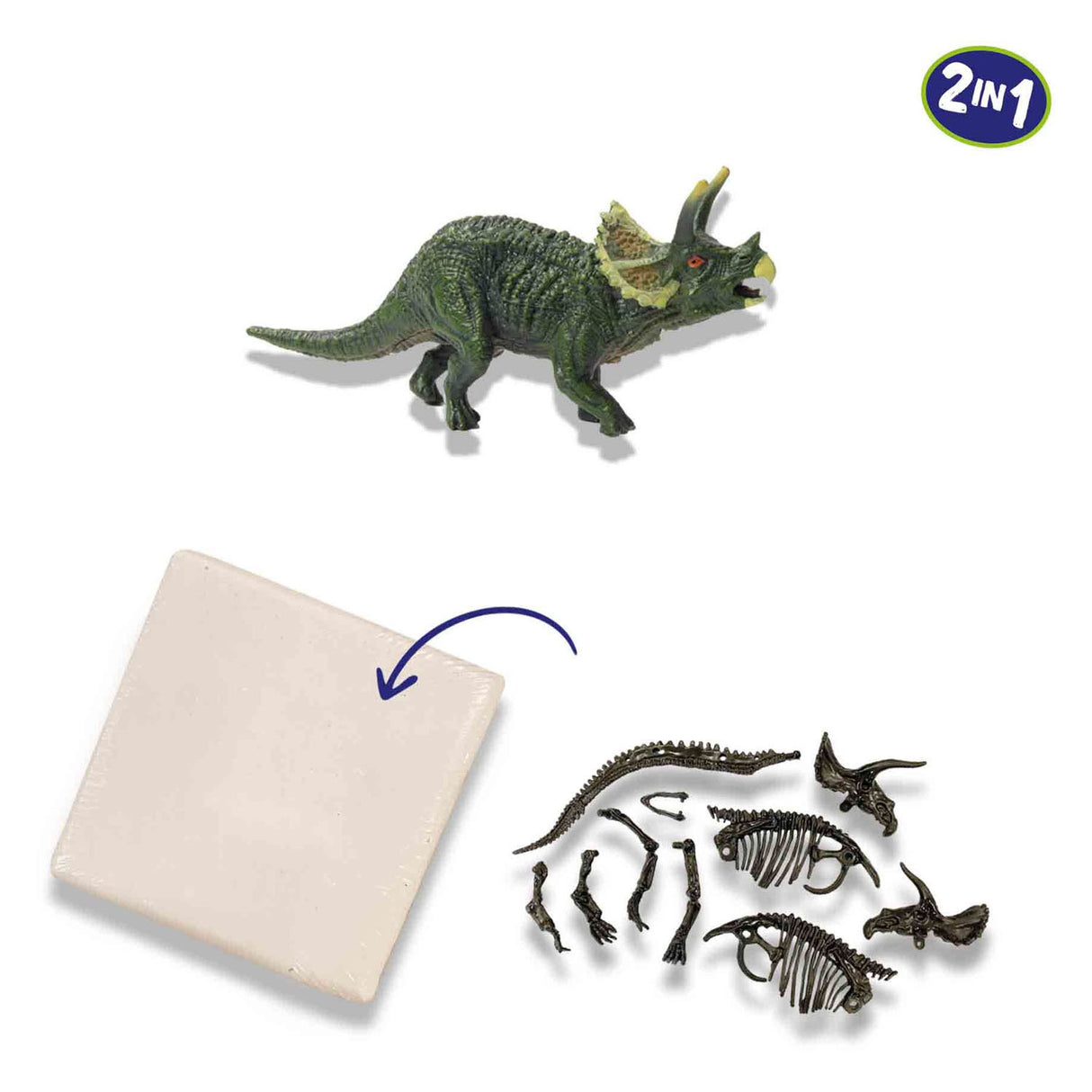 SES erforschen Dino und Skelett 2in1 - Triceratops