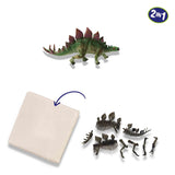 SES erforschen Dino und Skelett 2in1-Stegosaurus ausgegraben