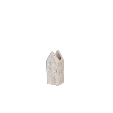 Ideen 4 Jahreszeiten Blumenvase Haus Amsterdam Creme 3x3x8cm