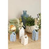 Ideas 4 seasons bloemenvaas huisje amsterdam m 3x3x8cm 4 assorti