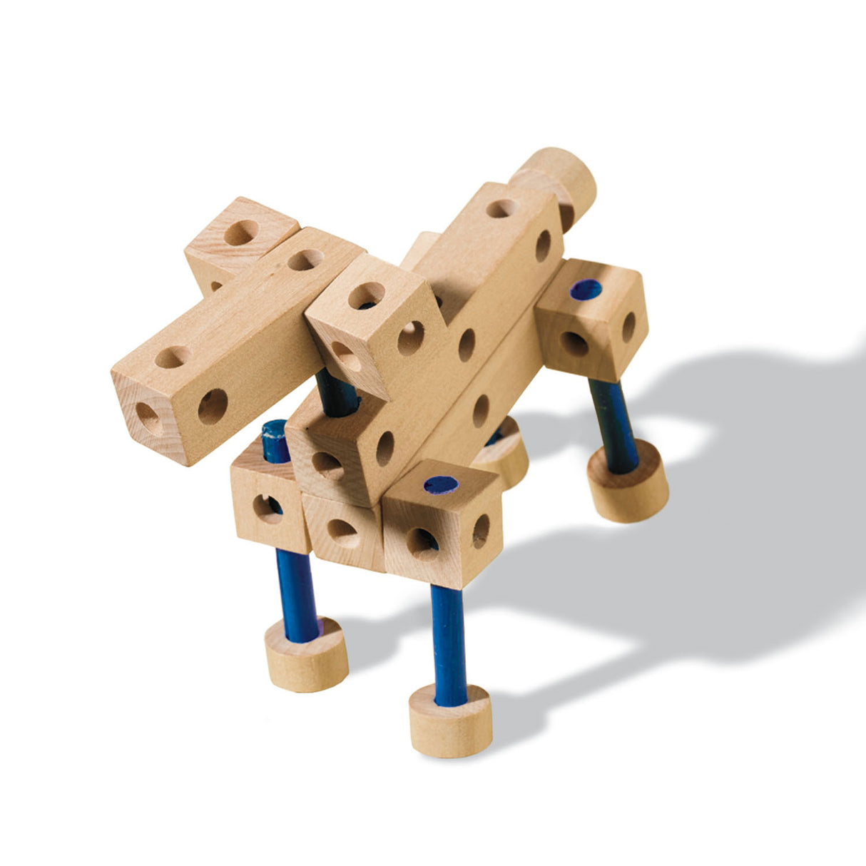 Sechs Bastelsets aus Holz