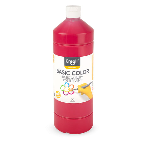 Creall Schulfarbe dunkelrot, 1 Liter