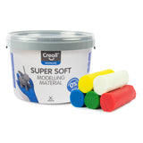 Creall superweicher Ton – 5 Tonfarben – 1750 g.