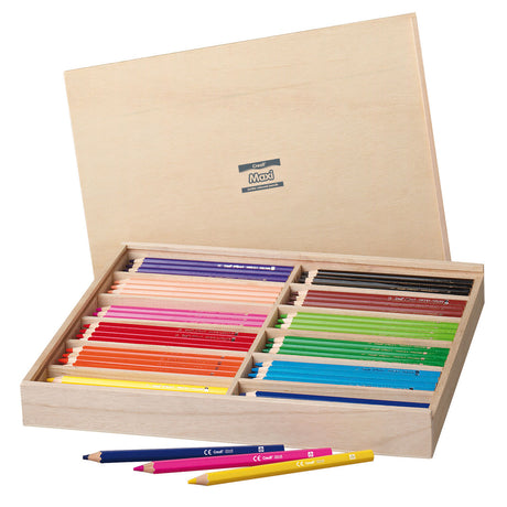 Creall Maxi-Buntstifte in Aufbewahrungsbox, 147-tlg.
