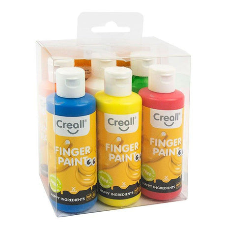 Creall Fingerfarbe ohne Konservierungsstoffe, 6x80ml