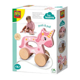 Ses Holz-Nachziehtier 2 in 1 - Einhorn
