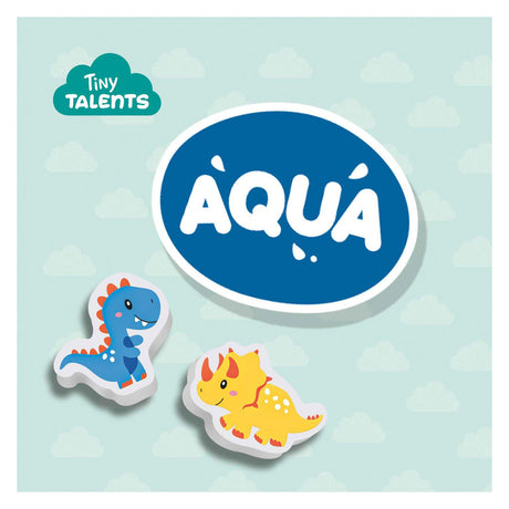 Ses kreativ – kleine Talente – Bade-Dinosaurier-Set – Schaumstoff-Dinosaurier – zum Aufkleben auf nasse Fliesen – regt die Fantasie an – sicheres Badespielzeug – kreatives Spielen – Dinosaurier-Spielzeug
