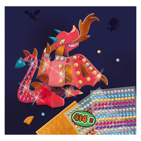 Sechs metallische Drachen