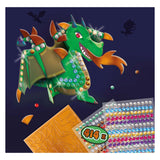 Sechs metallische Drachen