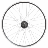 Shimano achterwiel 28 inch nexus 7 naaf (zwart) - zac2000 velg (zwart zilver) met rvs spaken - voor schijfrem