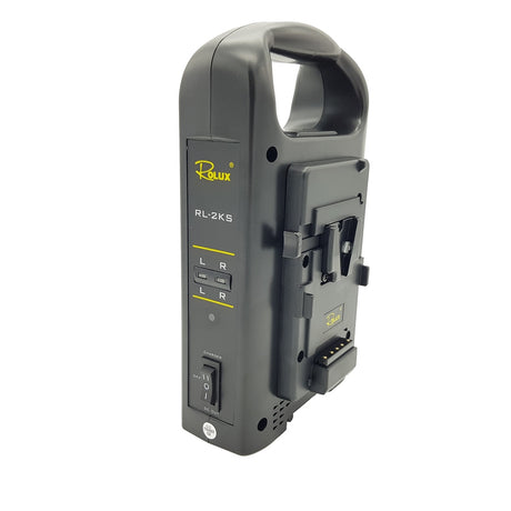 Rolux Double Battery Ladegerät RL-2Ks für V-Mount-Akku