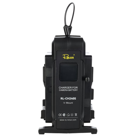 Rolux Doppel schnelles Ladegerät RL-CH240s für V-Mount-Akku