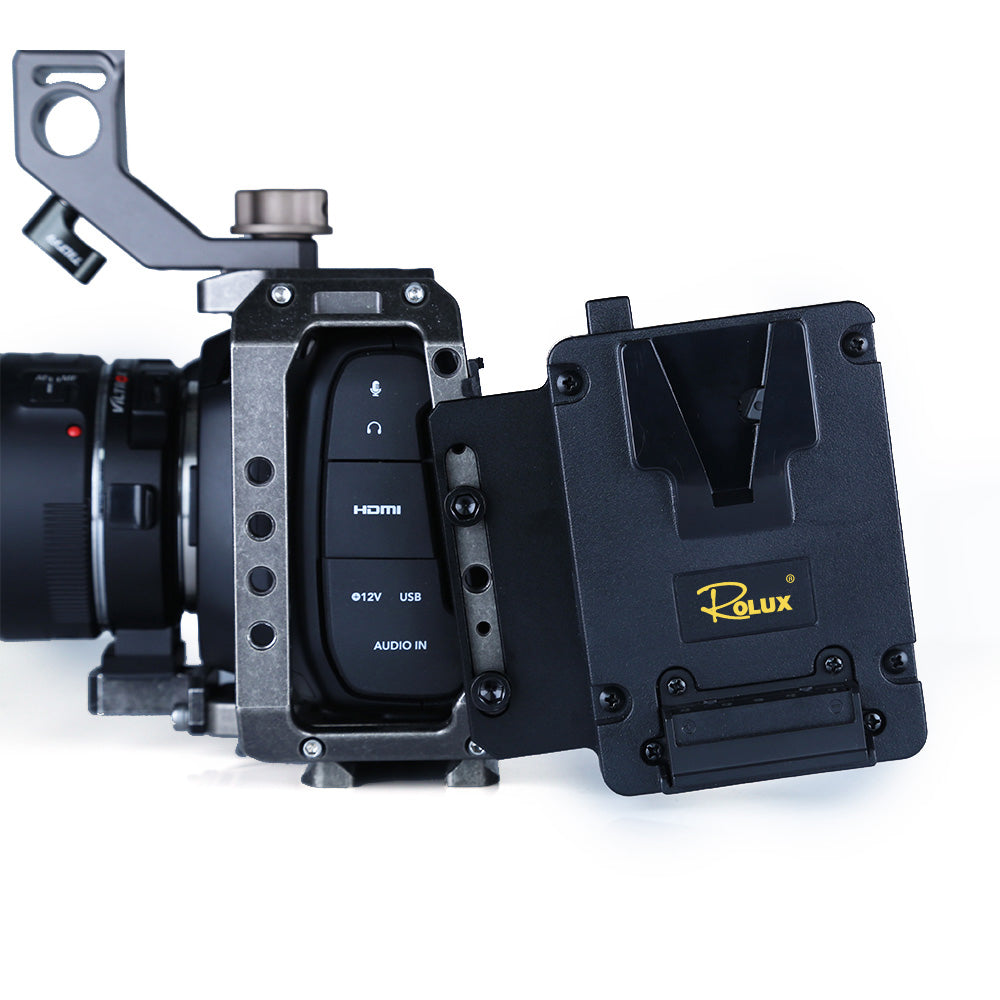 Rolux Mini V-Mount Batterieplatte RL-AC12s