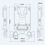 Rolux Mini V-Mount Batterieplatte RL-AC13s