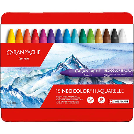Caran d'ache https: www.cchobby.nl caran-d-ache-neocolor-ii-l-10-cm-thickness-8-5-mm-various-colours-15-piece-1-box