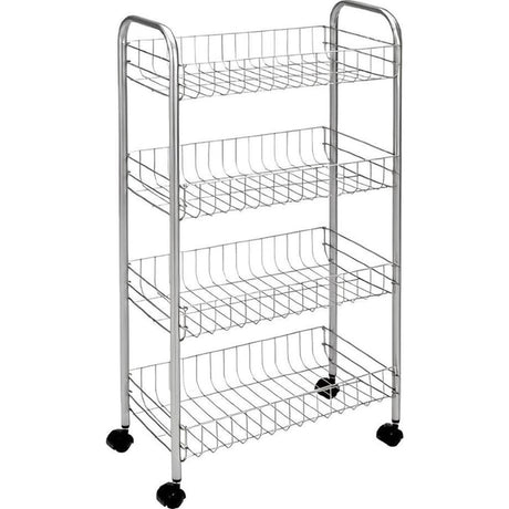 Metaltex Aufbewahrungswagen Pisa 4 Körbe schwarz