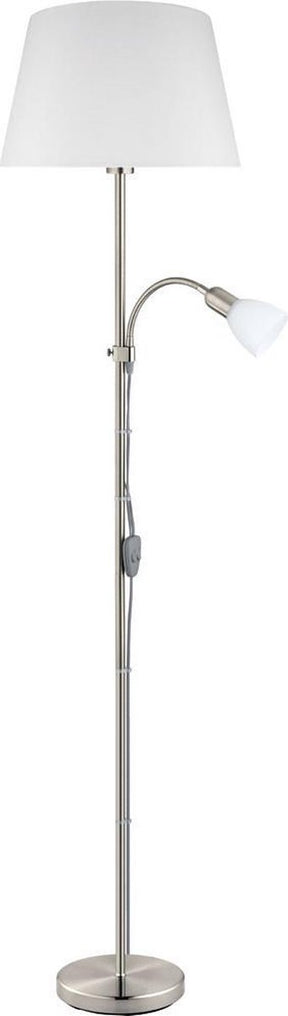 Eglo conesa vloerlamp - e27 e14 - 170 cm - grijs wit