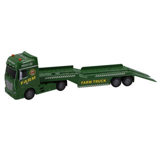 Rapid Wheels Autotransporter mit 2 Traktoren mit Licht, Sound und Reibung
