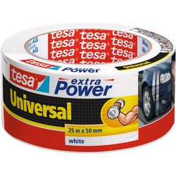 Duct tape tesa universal extra power 50 mm x 25 m wit