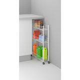 Metaltex Fino Aufbewahrungswagen auf Rollen 3-lagig 56x16x72cm
