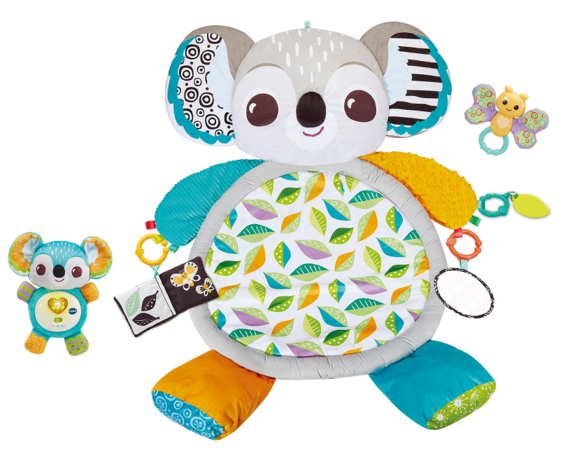 Vtech Baby-Kuschel-Koala-Spielmatte – Spielmatte – 45+ Melodien, Lieder, Geräusche und Sätze – von 0 bis 4 Jahren