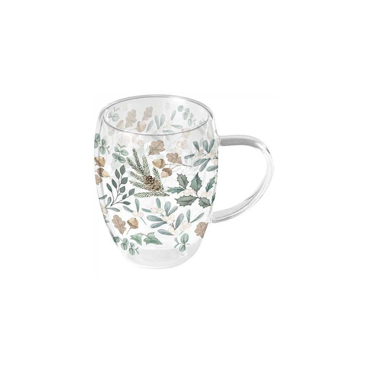 Ambiente doppelwandiges Glas 350 ml Kollektion Blätter