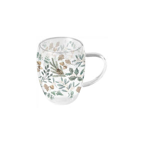 Ambiente doppelwandiges Glas 350 ml Kollektion Blätter