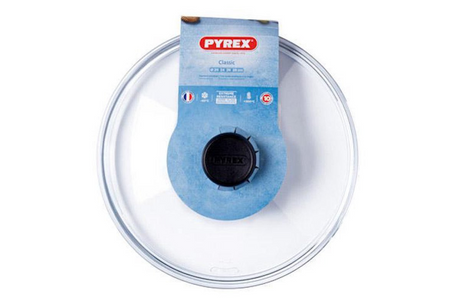 Pyrex klassischer Zubehördeckel – Borosilikatglas – ø26 cm – transparent