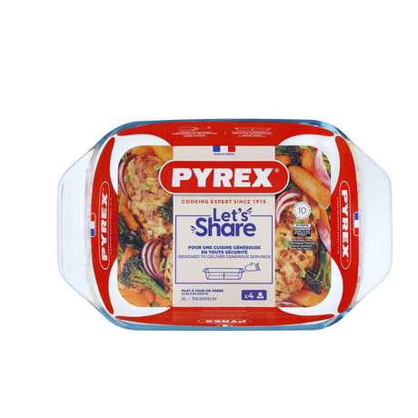 Pyrex unwiderstehlicher Bräter 31x20cm 2,1l