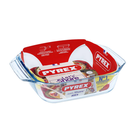 Pyrex unwiderstehliche Auflaufform – 2,4 l – quadratisch