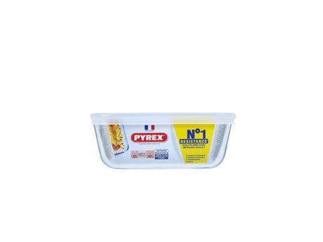 Pyrex-Auflaufform zum Kochen und Einfrieren, 15 x 15 cm, Borosilikatglas