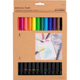 Aquarell Marker Standardfarben, 12st.