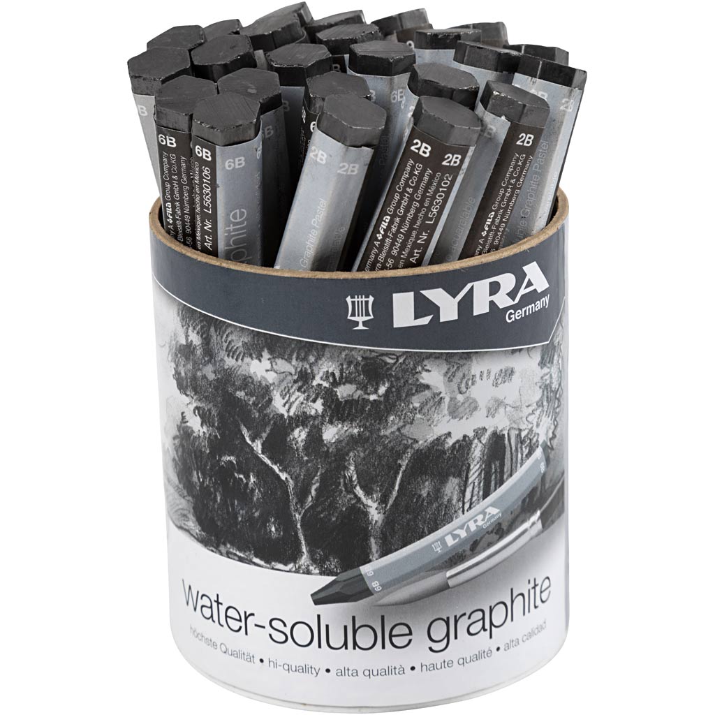 Https: www.cchobby.nl wasserlöslicher-graphitstift-l-6-5-cm-2b-6b-9b-24-stück-1-box