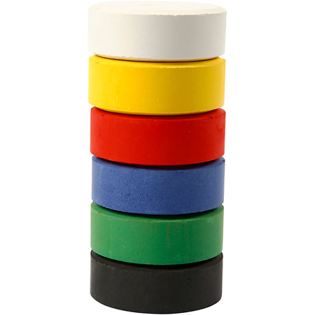Creativ Company Aquarell-Premium-Nachfüllblöcke – Primärfarben, 6 Stück.