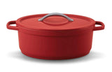 Beka plume ovaal kookpot 31cm rood aluminium met keramische anti-aanbaklaag