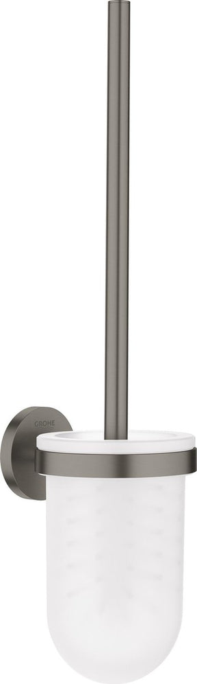 Grohe Essentials WC-Bürstengarnitur – Wandmodell – Hartgraphit gebürstet (Anthrazit matt)