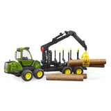 Bruder Traktor John Deere 1210e mit Baumstammgreifer
