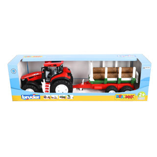 Gallagher Europa Bruder Roadmax | Traktor mit Baumanhänger | 3 Bäume (03453) 530267