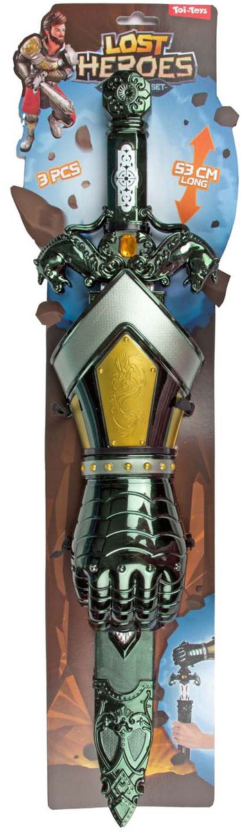 Toi-toys Lost Heroes Kostümset Ritter mit Schwert und Hand, 53 cm