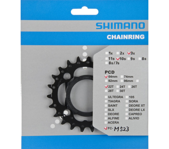 Shimano-Kette Top FC-MT500 FC-M523 10 Geschwindigkeit 22 Tands (AN) Schwarz