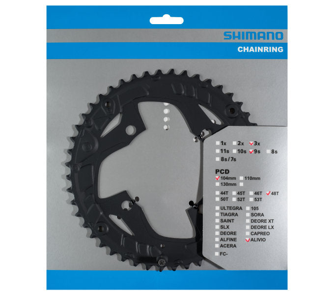 Shimano-Kette Top 48 Tands Alivio Fc-T4060 9 Speed Black